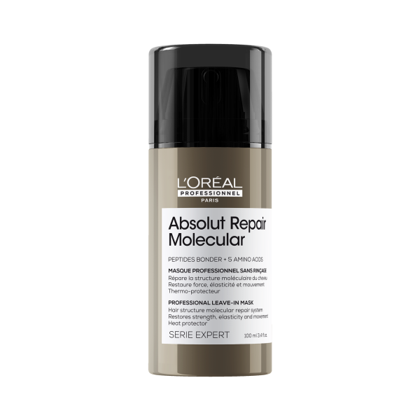 Маска для молекулярного відновлення структури пошкодженого волосся L'Oreal Absolut Repair Molecular Leave-In Mask 100 мл