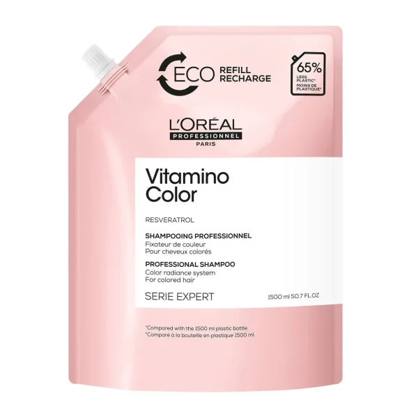 Шампунь L'Oreal Professionnel Serie Expert Vitamino Color Shampoo для захисту кольору фарбованого волосся, рефіл формат