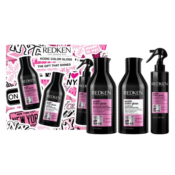 Redken Acidic Color Gloss Holiday Gift Set Подарунковий набір для догляду за фарбованим волоссям