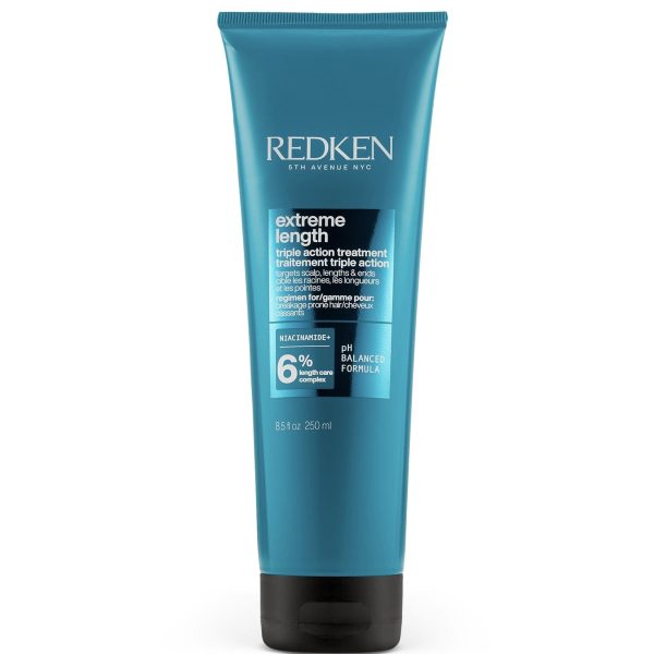 Redken Extreme Length Triple Action Treatment Багатофункціональна маска потрійної дії для зміцнення довгого волосся ,250мл
