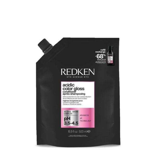 Шампунь Redken Acidic Color Gloss Gentle Color Shampoo для захисту кольору та сяйва фарбованого волосся (рефил) 500мл