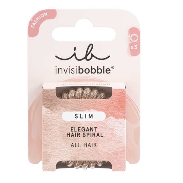 Резинка-браслет для волосся invisibobble SLIM Of Bronze And Beads (набор)
