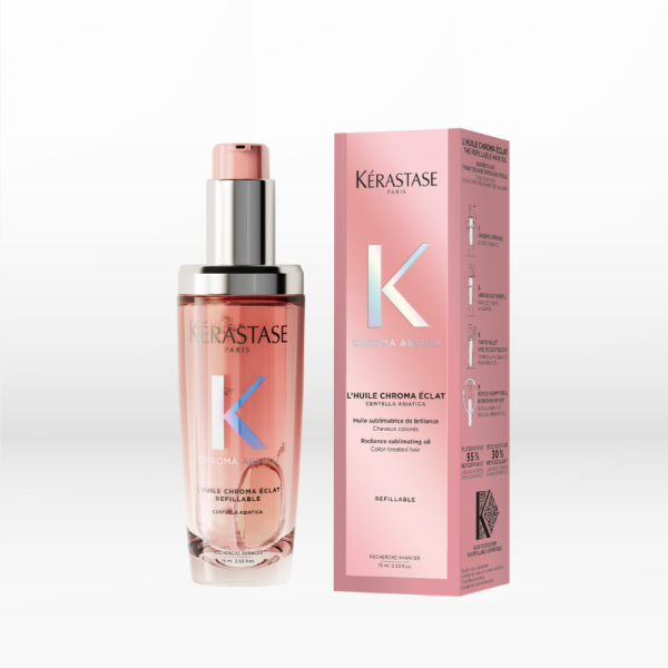 ОЛІЙКА ДЛЯ БЛИСКУ ПОФАРБОВАНОГО ВОЛОССЯ KÉRASTASE CHROMA ABSOLU L'HUILE CHROMA ECLAT 75 МЛ