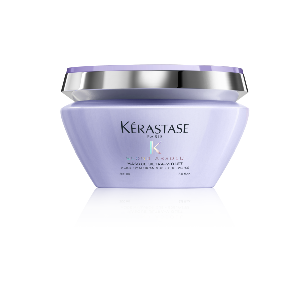 Маска для безупречного блонда Kerastase Blond Absolu Masque Ultra Violet против нежелательных теплых полутонов для осветленных и мелированных волос для эффекта холодного блонда