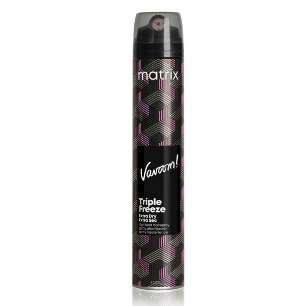 Сухой спрей Matrix Vavoom Triple Freeze Extra Dry Spray для экстрафиксации волос, с тройным диффузором, 300 мл