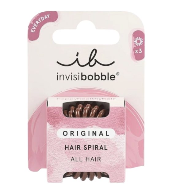Резинка-браслет для волосся invisibobble ORIGINAL Pretzel Brown (набор)