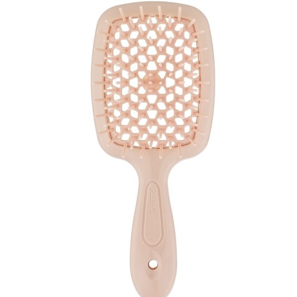 Маленький  плаский гребінь для волосся Janeke Small Superbrush  Беж-пудра
